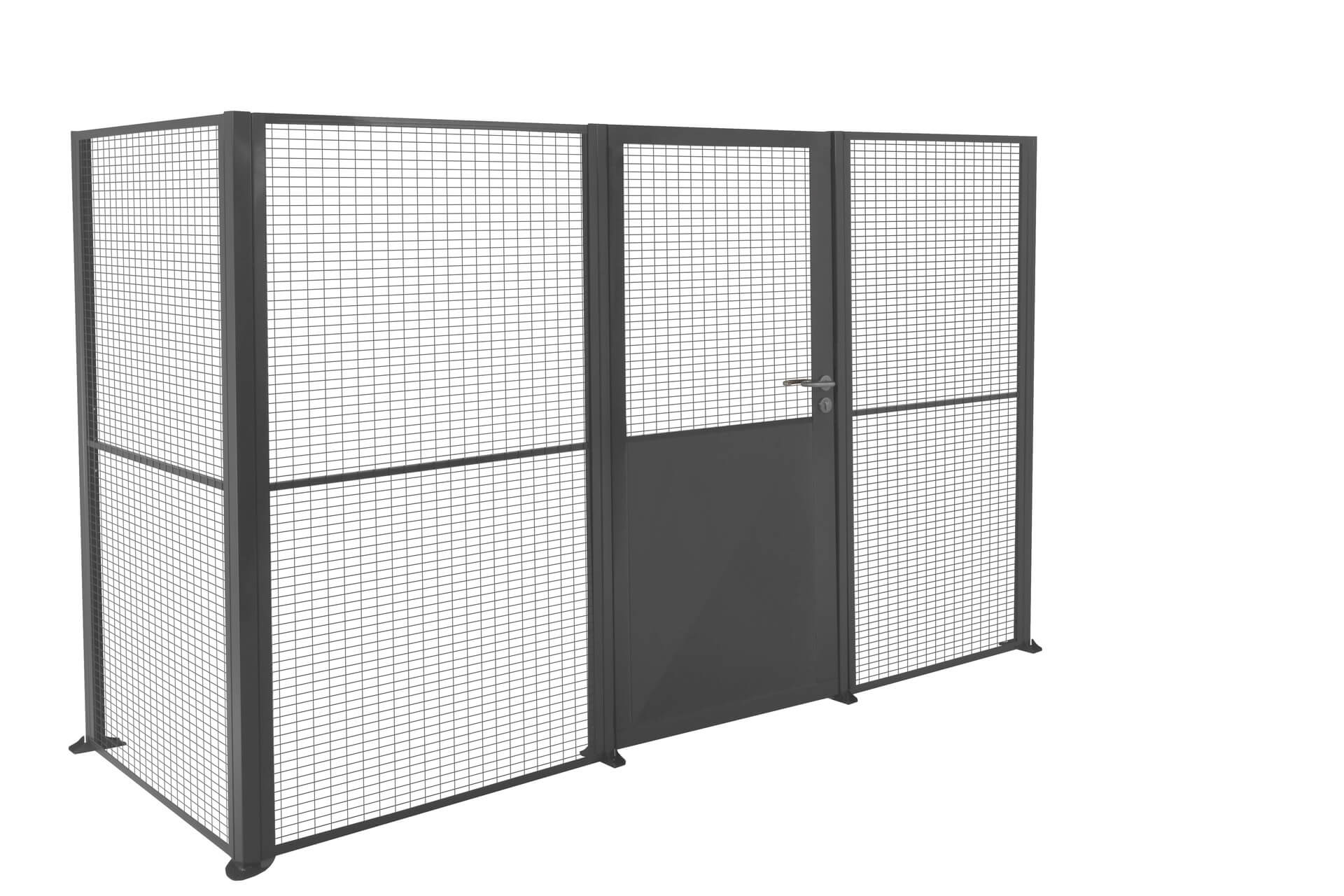 Cleverwall half mesh hinged door-min